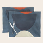 mid century geometric autumn 4 Placemat Gallery Image 1