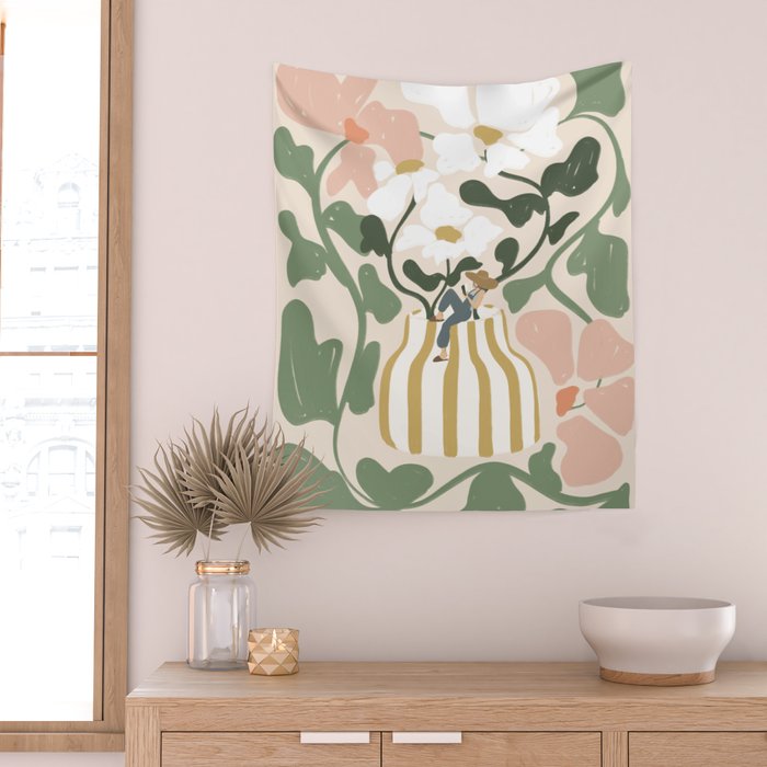 Bloom Reading Wall Tapestry Gallery Image 2