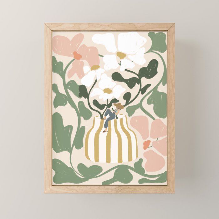 Bloom Reading Mini Art Print Gallery Image 1