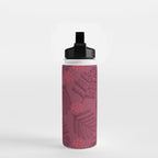 Winter & Woodsy Pine Trees in Ruby Red Water Bottle Gallery Image 2