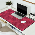 Winter & Woodsy Pine Trees in Ruby Red Desk Mat Gallery Image 2