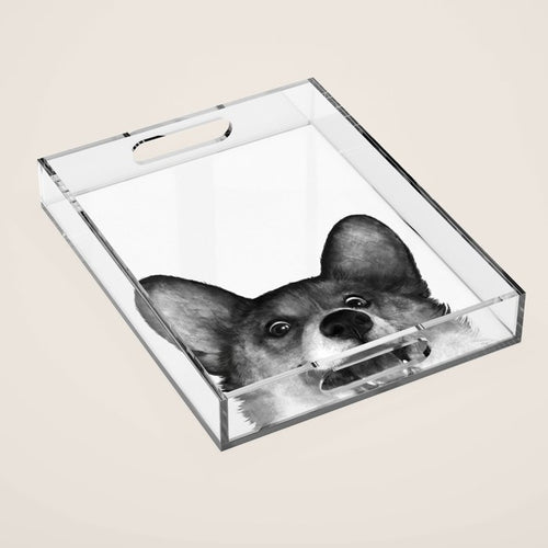 Corgi Acrylic Tray