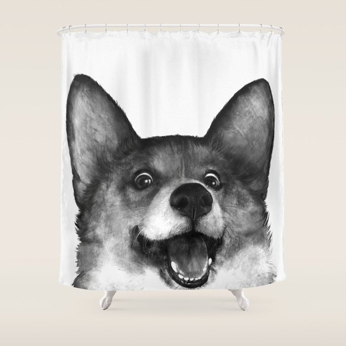 Corgi Shower Curtain Gallery Image 1