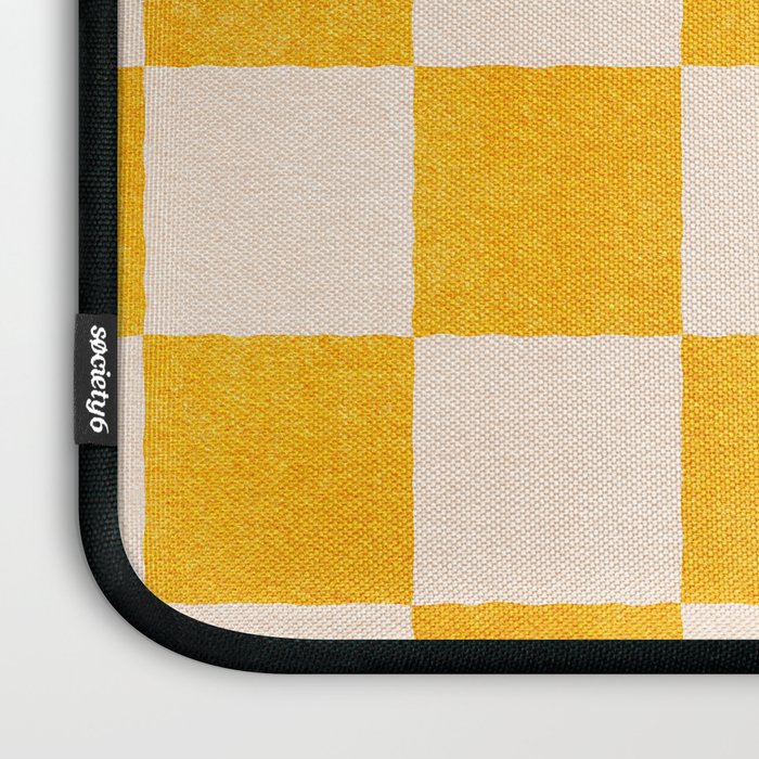 CHECKER - 001 - Goldenrod Laptop Sleeve Gallery Image 3