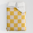 CHECKER - 001 - Goldenrod Duvet Cover Gallery Image 6
