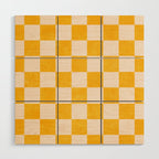 CHECKER - 001 - Goldenrod Wood Wall Art Gallery Image 1