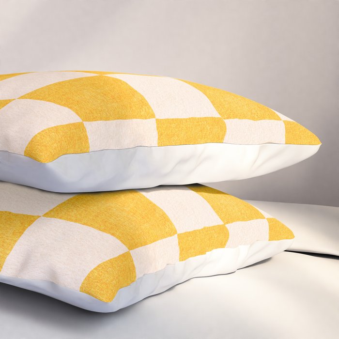 CHECKER - 001 - Goldenrod Pillow Sham Gallery Image 3