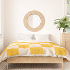CHECKER - 001 - Goldenrod Duvet Cover Gallery Image 3