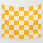CHECKER - 001 - Goldenrod Wall Tapestry Gallery Image 4