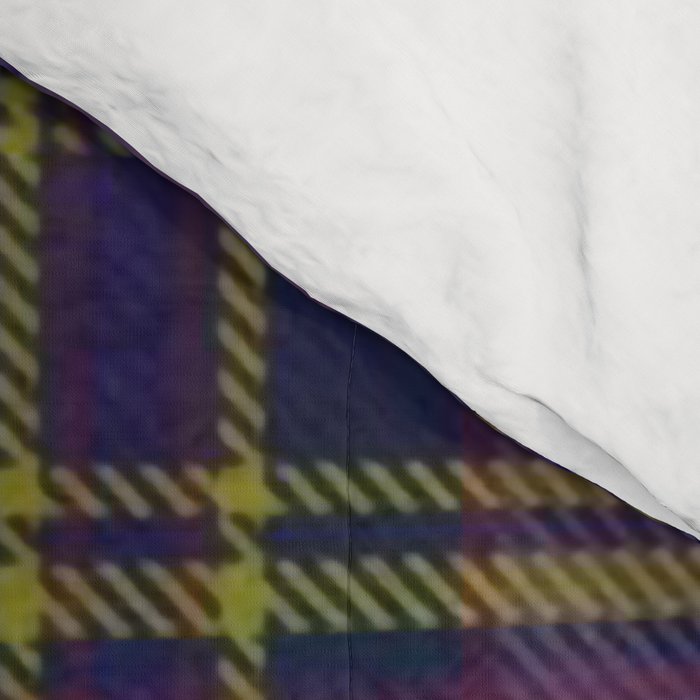 Vintage Purple Tartan Plaid Pattern Comforter Gallery Image 4