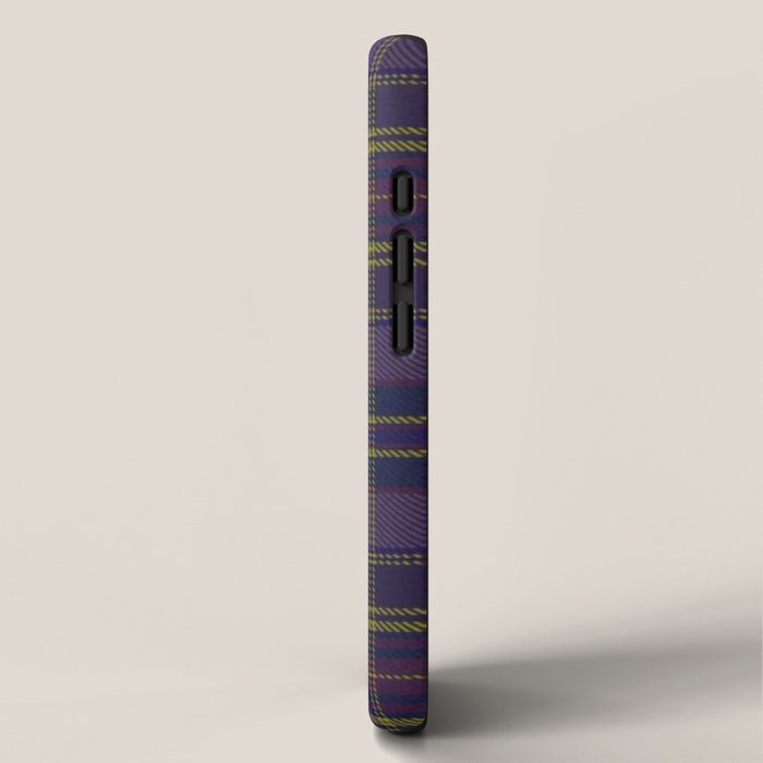 Vintage Purple Tartan Plaid Pattern iPhone Case Gallery Image 2