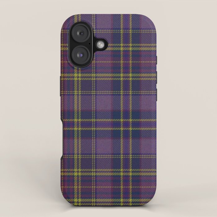 Vintage Purple Tartan Plaid Pattern iPhone Case Gallery Image 1