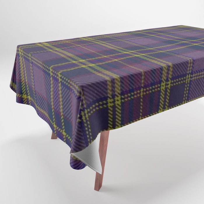 Vintage Purple Tartan Plaid Pattern Tablecloth Gallery Image 1