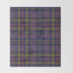 Vintage Purple Tartan Plaid Pattern Throw Blanket Gallery Image 2