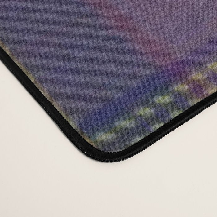 Vintage Purple Tartan Plaid Pattern Desk Mat Gallery Image 4