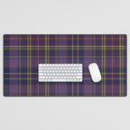Vintage Purple Tartan Plaid Pattern Desk Mat Gallery Image 1