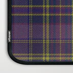 Vintage Purple Tartan Plaid Pattern Laptop Sleeve Gallery Image 3