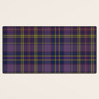 Vintage Purple Tartan Plaid Pattern Desk Mat Gallery Image 3