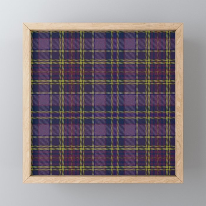 Vintage Purple Tartan Plaid Pattern Mini Art Print Gallery Image 1