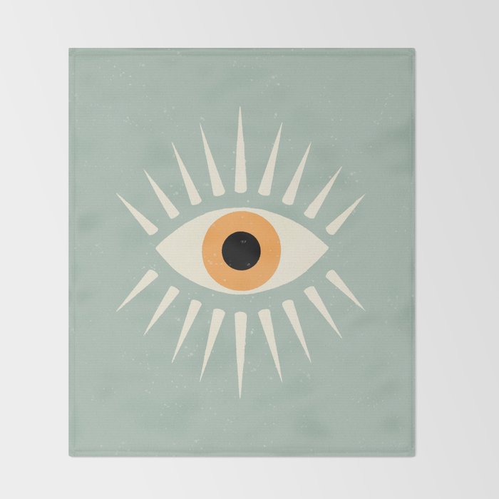 Yellow Eye Throw Blanket Gallery Image 2