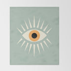 Yellow Eye Throw Blanket Gallery Image 2