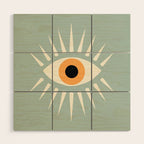 Yellow Eye Wood Wall Art Gallery Image 1