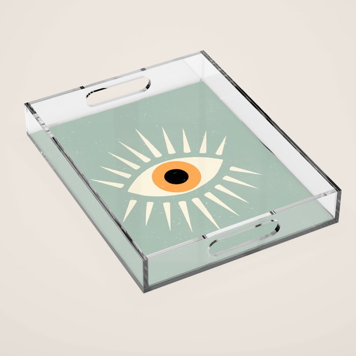 Yellow Eye Acrylic Tray Gallery Image 1