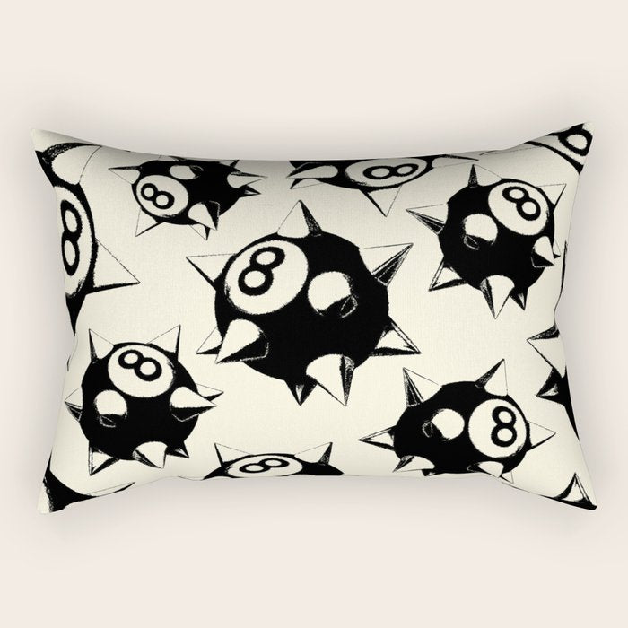 The Spiked 8 Ball Rectangular Pillow Gallery Image 2