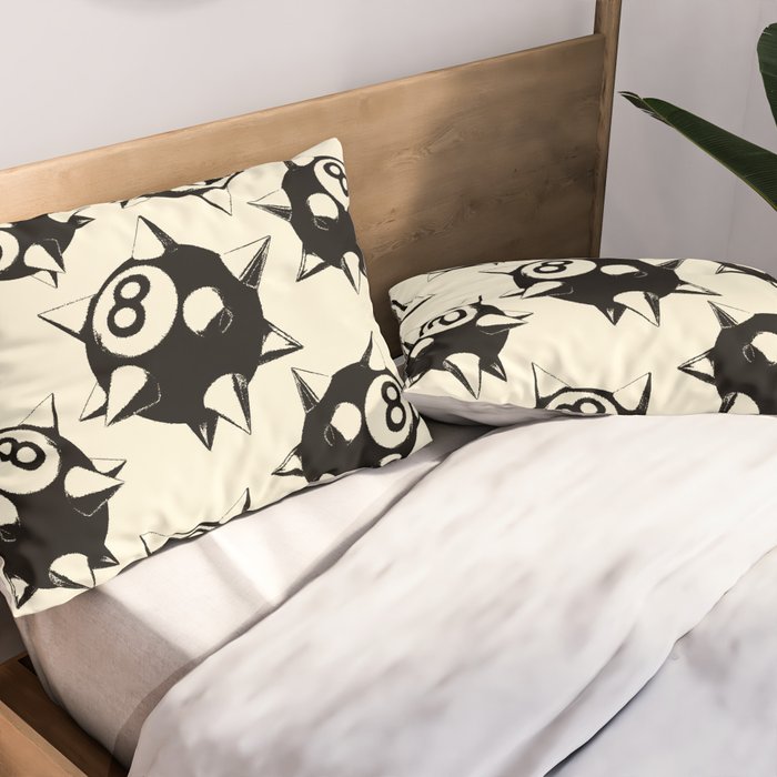 The Spiked 8 Ball Pillow Sham Gallery Image 2