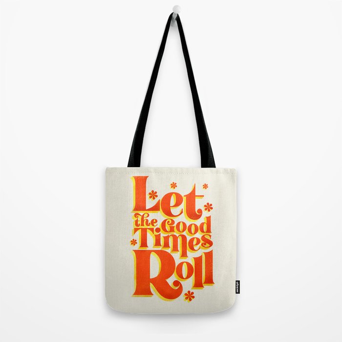 Let the good times roll - retro type Tote Bag Gallery Image 2