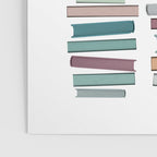 Books Pastel, Living Room Art, Book Worm Poster Gallery Image 3