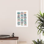 Books Pastel, Living Room Art, Book Worm Poster Gallery Image 2