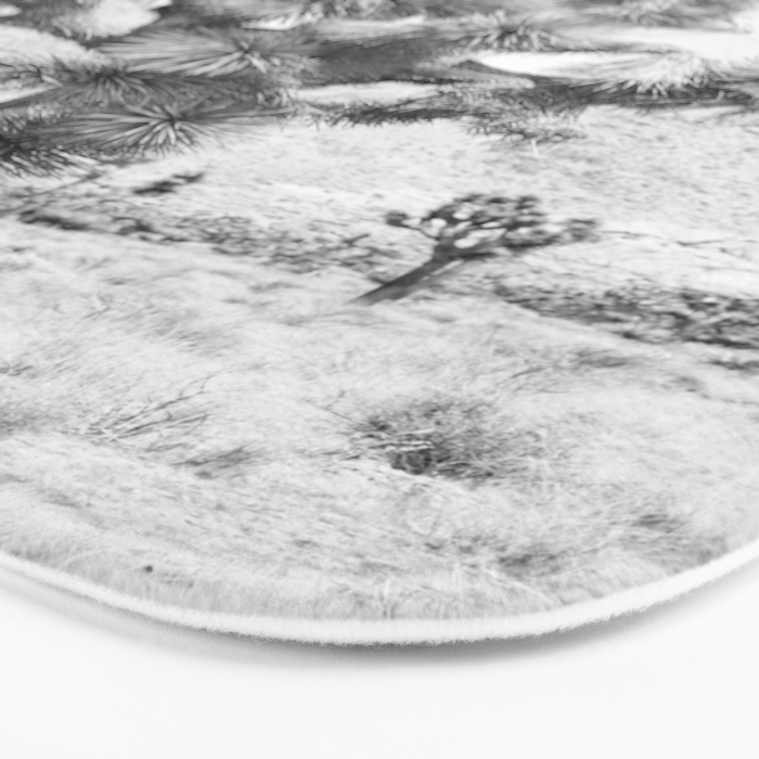 Twisted Joshua Tree - Black and White Photography Bath Mat Gallery Image 3