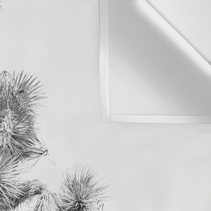 Twisted Joshua Tree - Black and White Photography Wall Tapestry Gallery Image 3