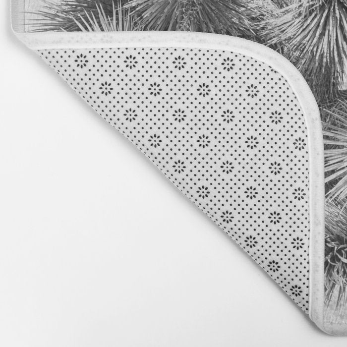 Twisted Joshua Tree - Black and White Photography Bath Mat Gallery Image 2