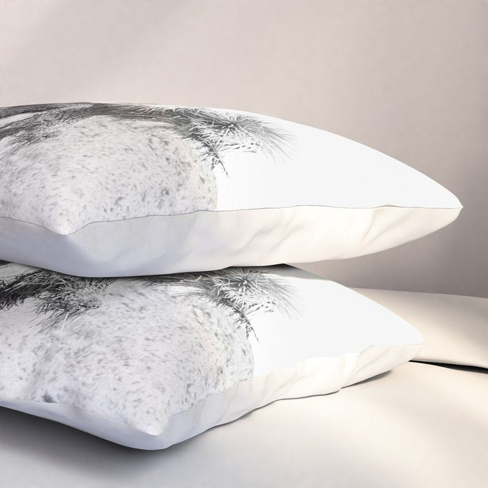 Twisted Joshua Tree - Black and White Photography Pillow Sham Gallery Image 3