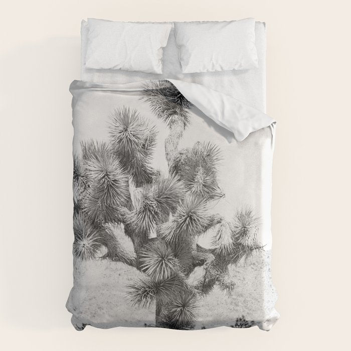 Twisted Joshua Tree - Black and White Photography Duvet Cover Gallery Image 1