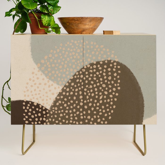 Modern Abstract Shapes #4 Credenza Gallery Image 1