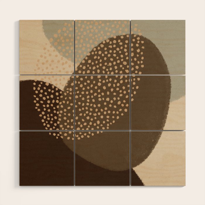 Modern Abstract Shapes #4 Wood Wall Art Gallery Image 1