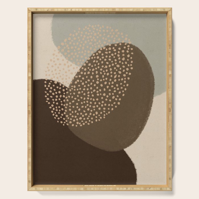 Modern Abstract Shapes #4 Serving Tray Gallery Image 1