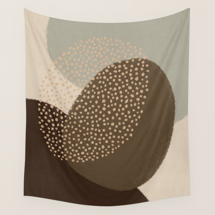 Modern Abstract Shapes #4 Wall Tapestry Gallery Image 4