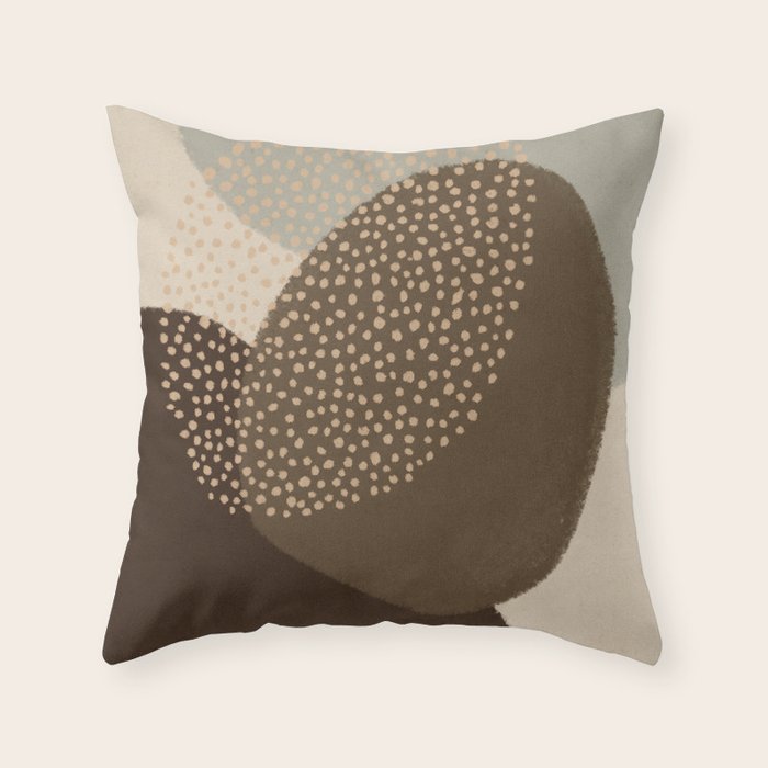 Modern Abstract Shapes #4 Throw Pillow Gallery Image 1