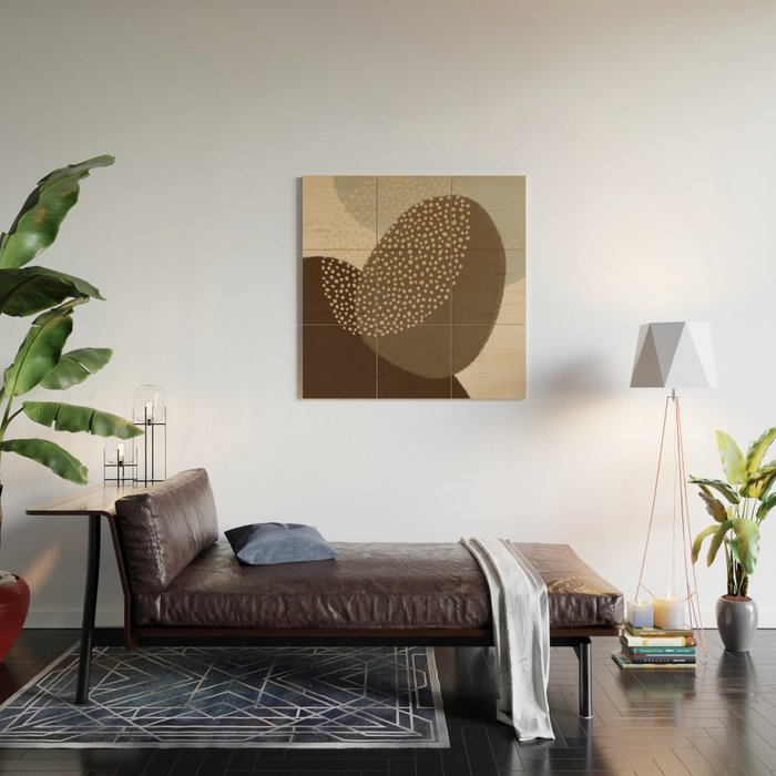 Modern Abstract Shapes #4 Wood Wall Art Gallery Image 2