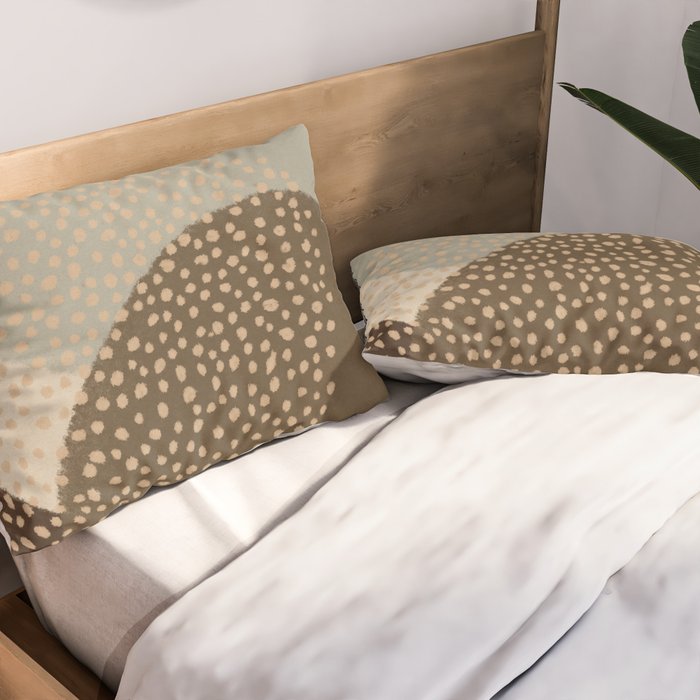 Modern Abstract Shapes #4 Pillow Sham Gallery Image 2