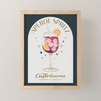  Aperol Spritz Cocktail Zodiac Sign Mini Art Print Gallery Image 1