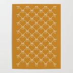 Bows & Ribbons Pattern XVIII Orange Poster Gallery Image 4