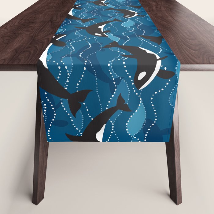 Deep Sea Orca Table Runner Gallery Image 1