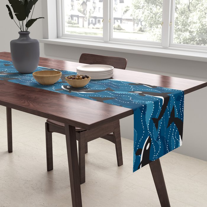 Deep Sea Orca Table Runner Gallery Image 2