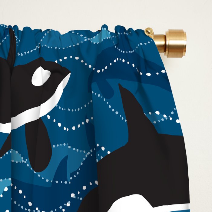 Deep Sea Orca Window Curtain Gallery Image 2