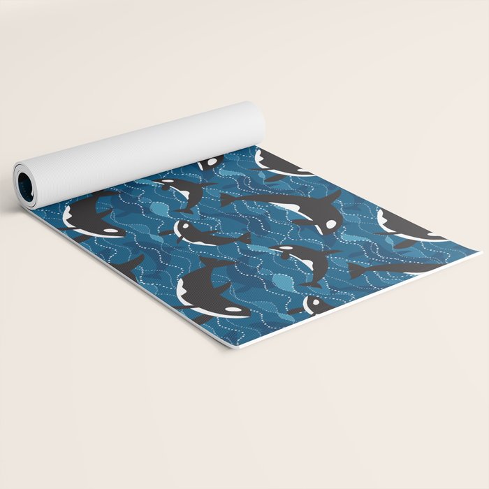 Deep Sea Orca Yoga Mat Gallery Image 2